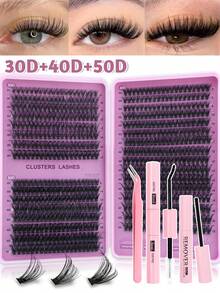 640pcs Cluster False Eyelashes
