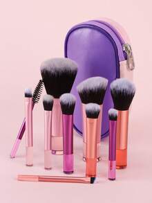 10pcs Classic Multi-Functional Makeup Brush Set